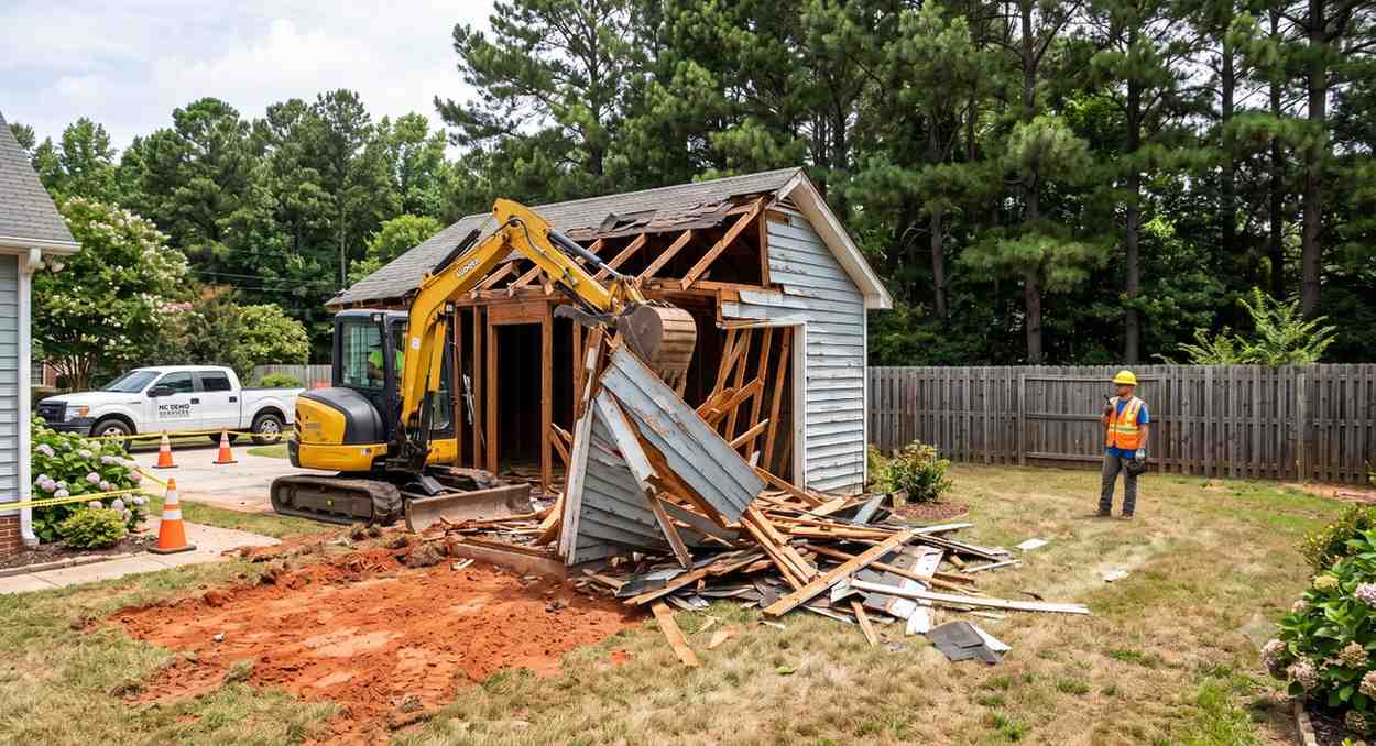 garage demolition cost in NC