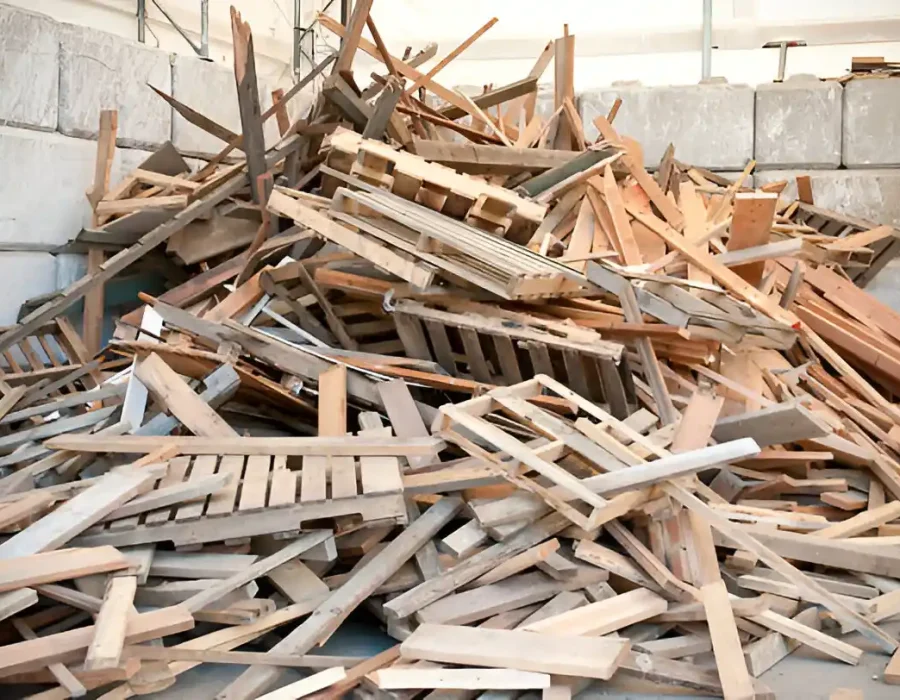 Wood Waste and Pallet Removal from Demolition Site