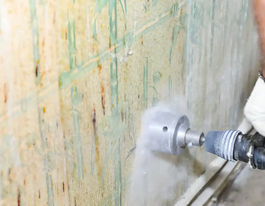 Wall Drilling for Demolition Preparation