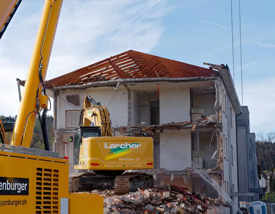 Precision Demolition of Two-Story Residential Building