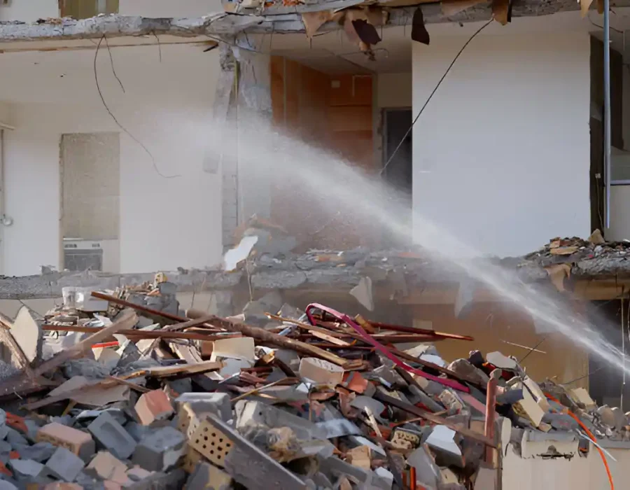 Building Demolition with Debris Cleanup