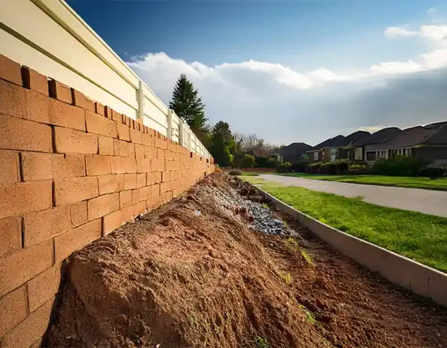 Heavy equipment demolishing a building and removing debris, showcasing efficient demolition and cleanup services.