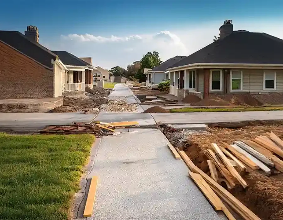 Residential Sidewalk and Road Construction