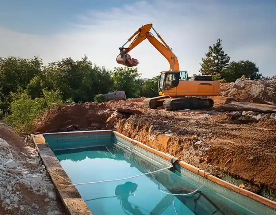 Expert demolition crew clearing debris and preparing site for cleanup and removal services.
