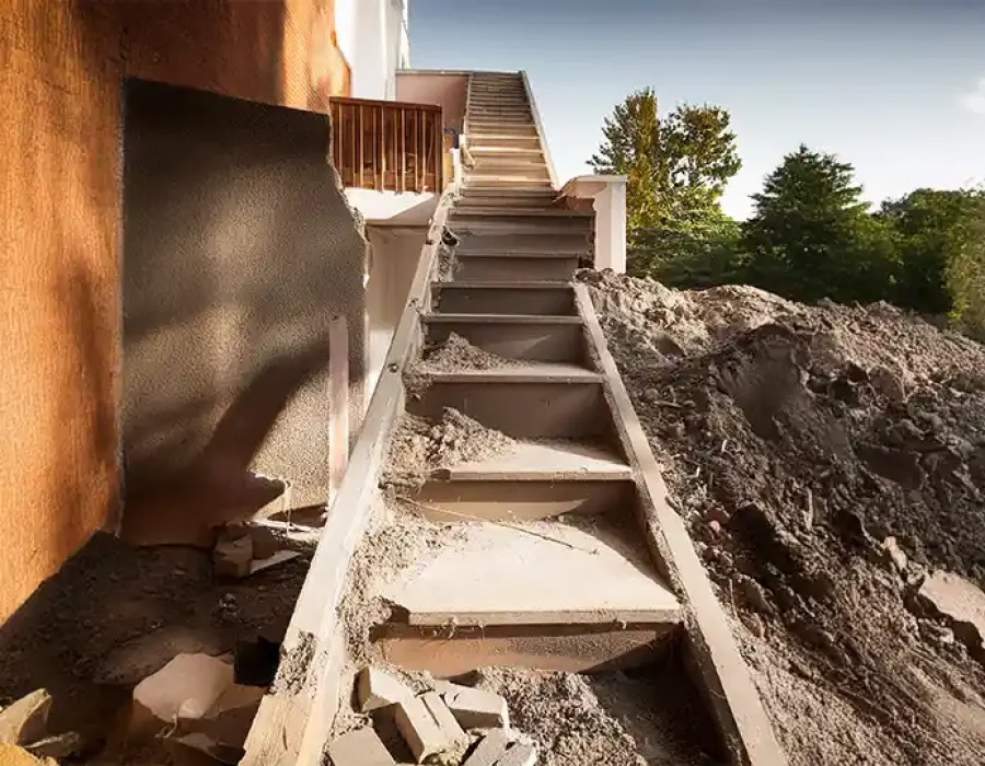 Exterior Steps Demolition and Debris Removal