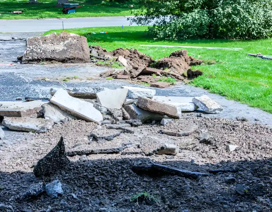 Driveway Demolition and Debris Removal Service