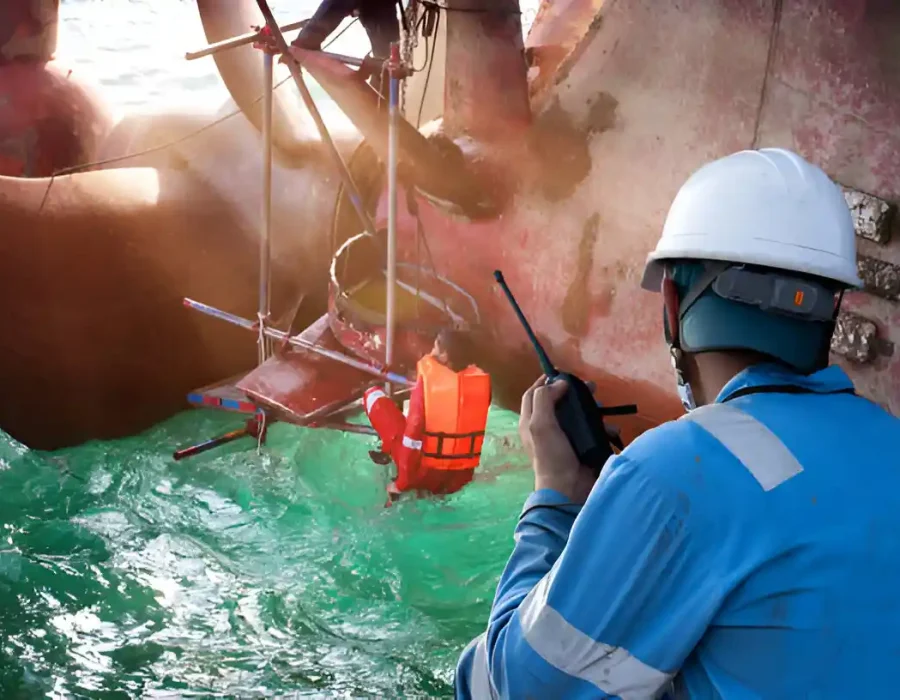 Underwater Demolition Crew at Work